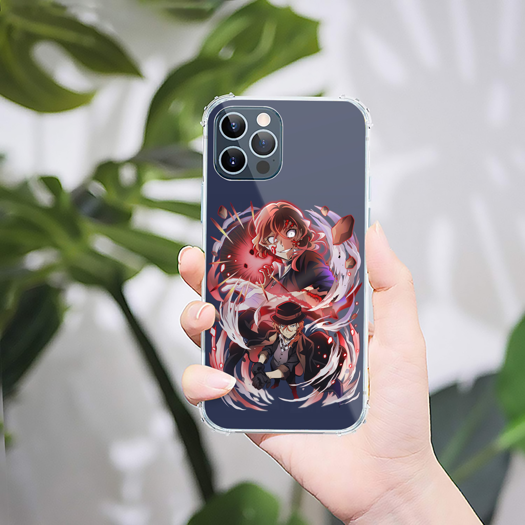 （画像用） 文豪ストレイドッグス Bungo Stray Dogs 【iPhone 12シリーズ対応】透明スマホケース（クリアソフトケース）